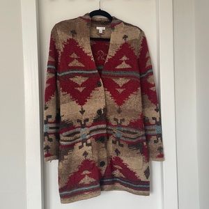 J. Jill Southwestern Style Cardigan